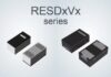 Breaking the Trade-off: New High-Speed IC Protection ROHM RESDxVx series ESD protection diodes in DSN0603-2J and DFN1006-2W surface mount packages.
