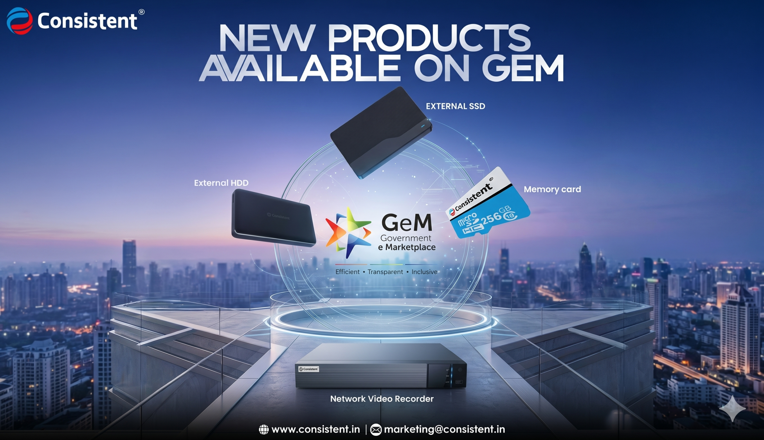 Consistent Infosystems GeM Expansion Brings Advanced Storage and Surveillance to Public Procurement Consistent Infosystems GeM Expansion Brings Advanced Storage and Surveillance to Public Procurement