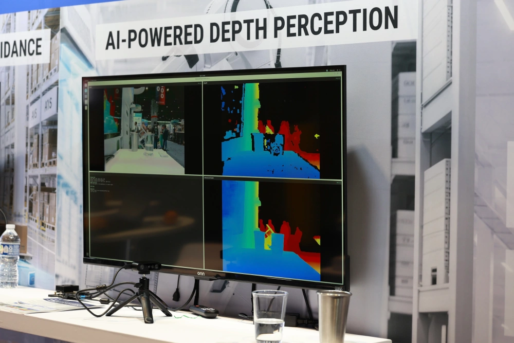 High-precision customizable Orbbec 3D DLP structured light camera executing sub-millimeter metrology reconstruction.