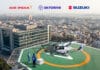 eVTOL Medical Logistics India: Revolutionary Partnership Transforms Emergency Healthcare SkyDrive eVTOL aircraft rendering for medical air logistics operations in India urban areas