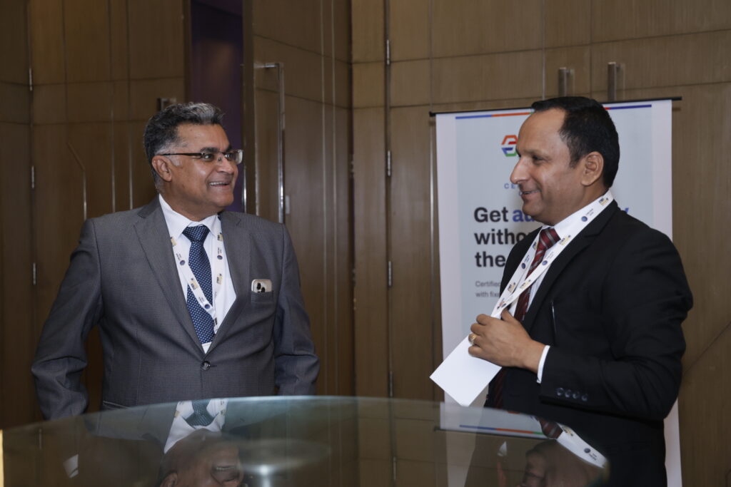 5Tattva team presenting integrated cybersecurity strategies at Cyber Warrior 40 event in New Delhi